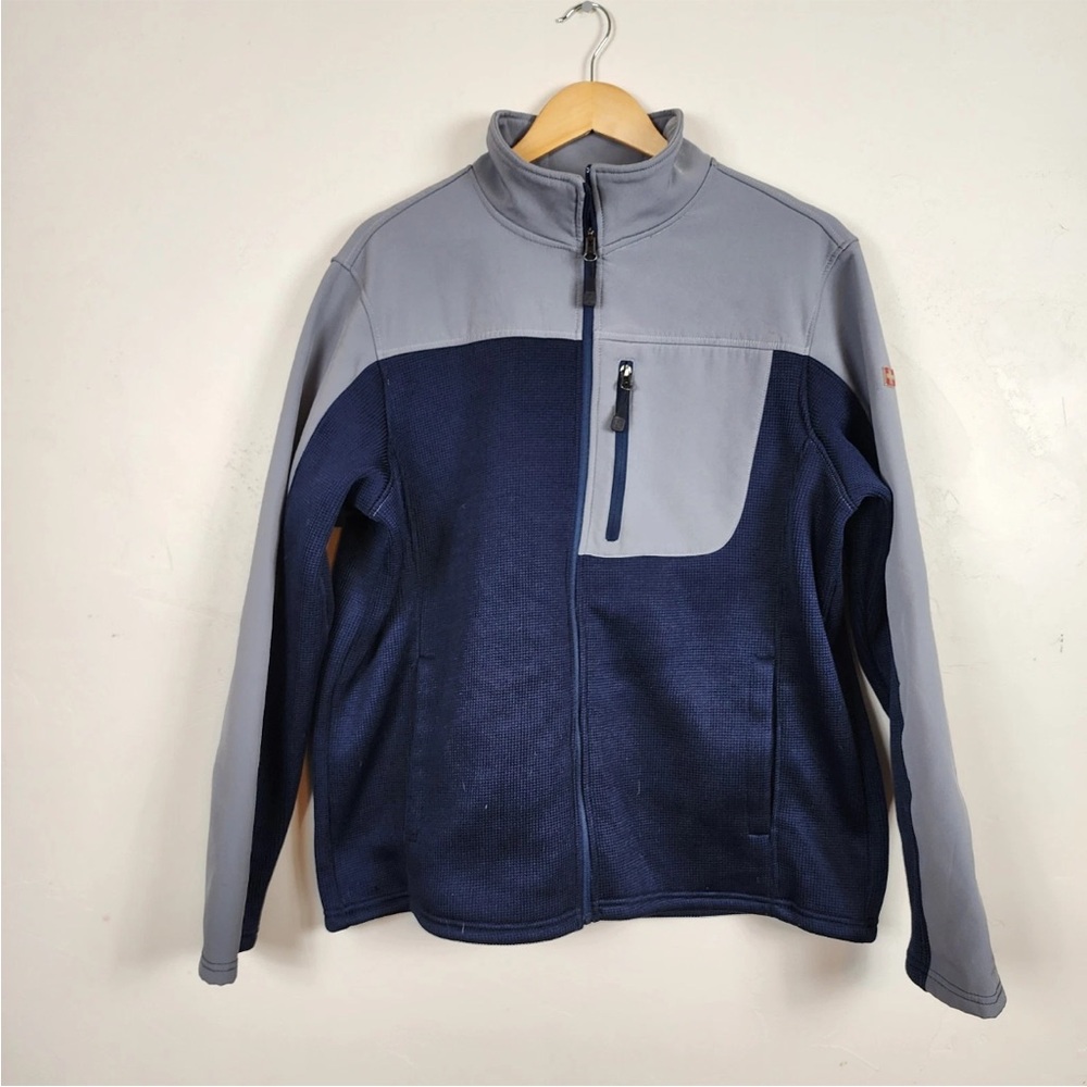 Swiss Tech Blue and Gray Performance Jacket